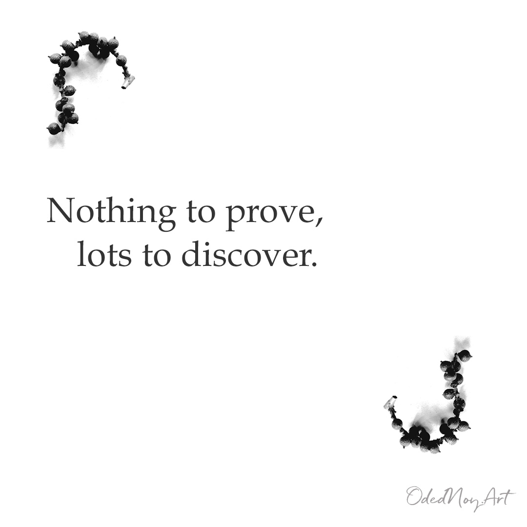 Nothing to prove, lots to discover.